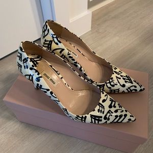 Miu Miu Music Note Heels - SZ 38